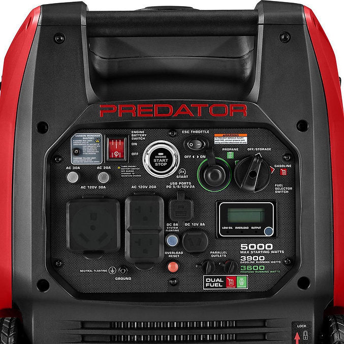 PREDATOR 5000 W Dual-Fuel Inverter-Stromgenerator – Super Leise mit Fernstart
