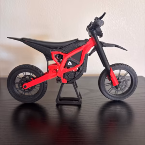 Mini Surron Ultra Bee (Electric Dirt Bike) mit Fahrradständer